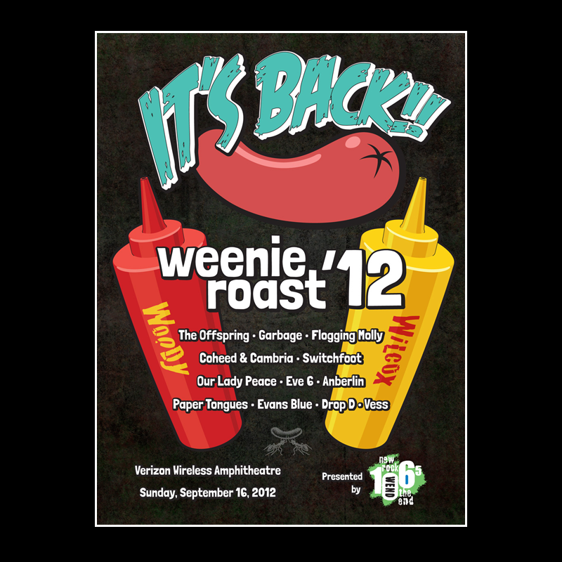 1065 The End Weenie Roast concert poster