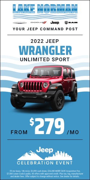 Lake Norman Chrysler Dodge Jeep Ram display ad - 300x600